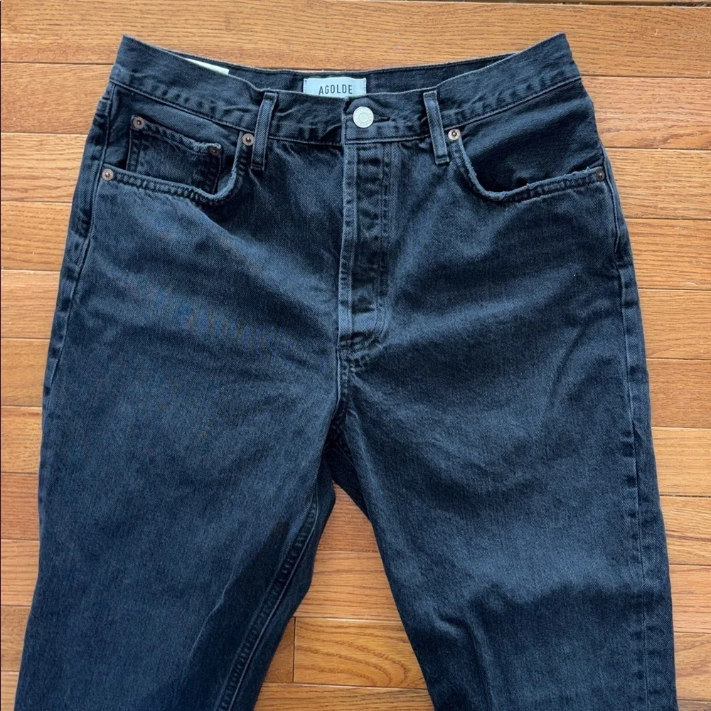 Agolde Riley Straight Leg Jeans Size 29 Black